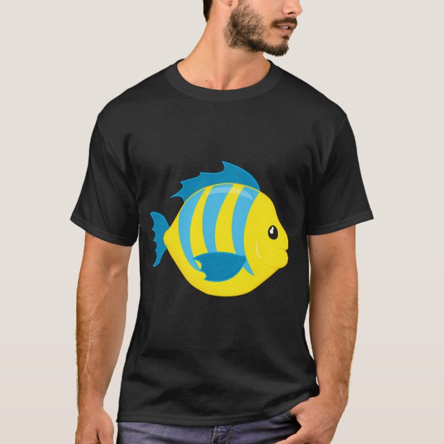 T-shirt Poisson rayé (Devant)