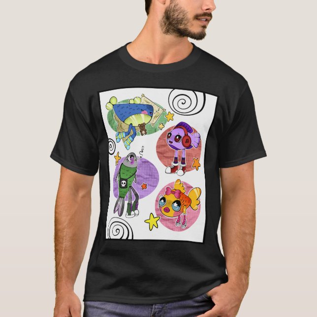 T-shirt Poisson Ridicule Dans Des Chaussures (Devant)