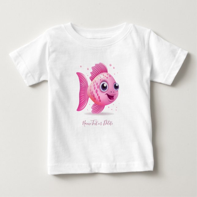 T-shirt Poisson Rose (Devant)