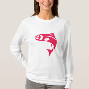 T-shirt Poisson rose