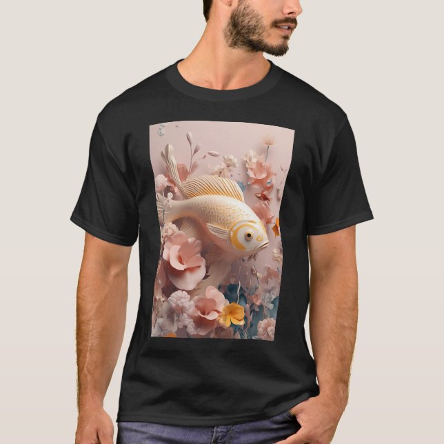 T-shirt Poisson Rose (Devant)
