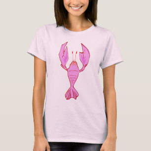 T-shirt Poisson rose/langouste