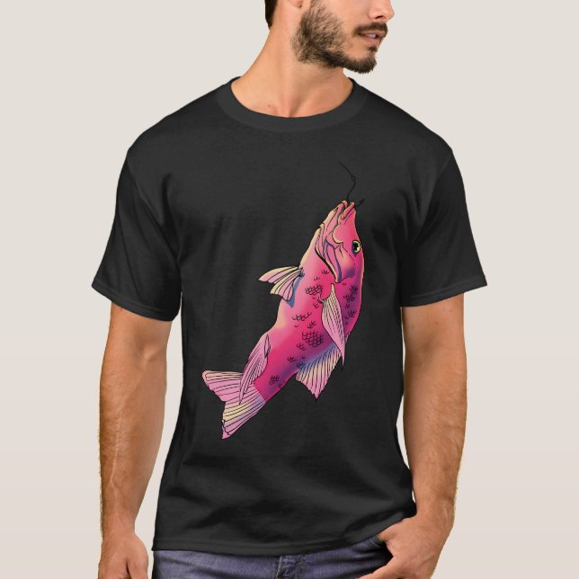 T-shirt Poisson rose, poisson (Devant)