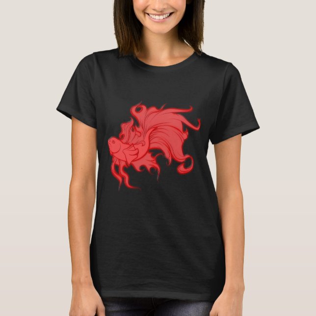 T-shirt Poisson rouge (Devant)