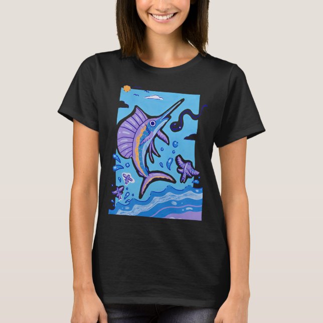 T-shirt Poisson rouge (Devant)