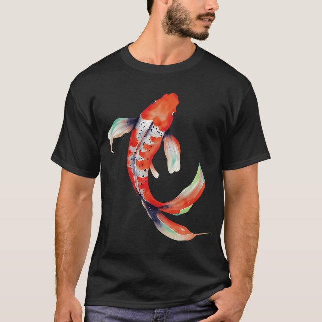 T-shirt Poisson rouge. (Devant)