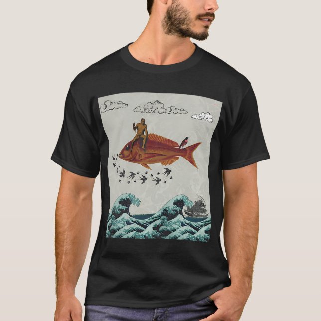 T-shirt Poisson rouge (Devant)