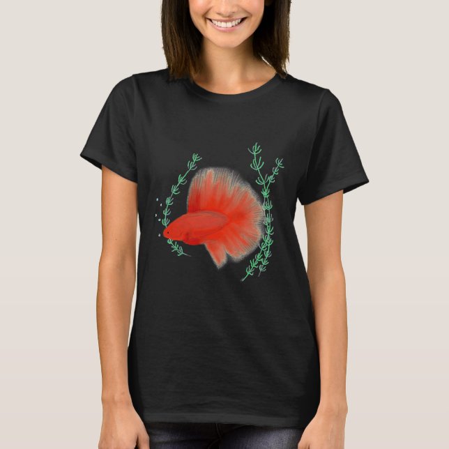 T-shirt Poisson rouge 2 (Devant)