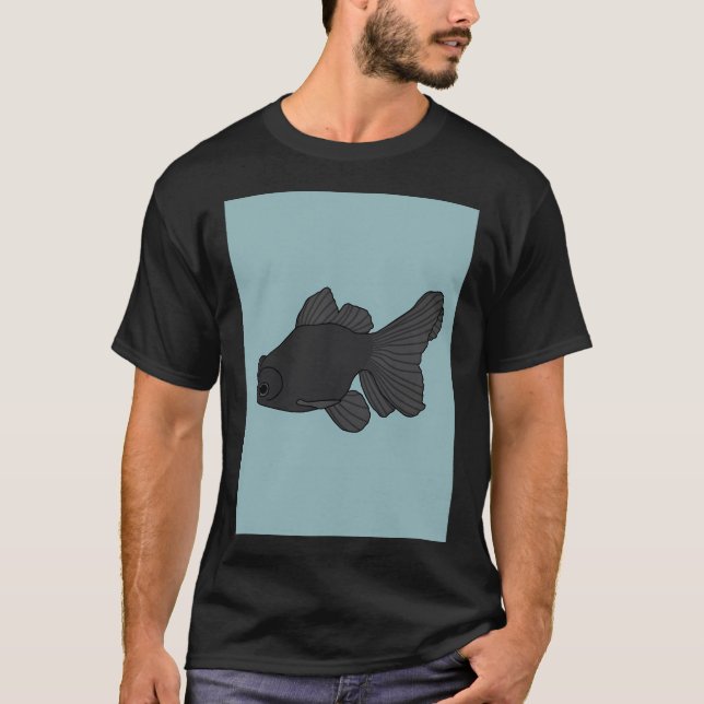 T-shirt Poisson rouge Black Moor (Devant)