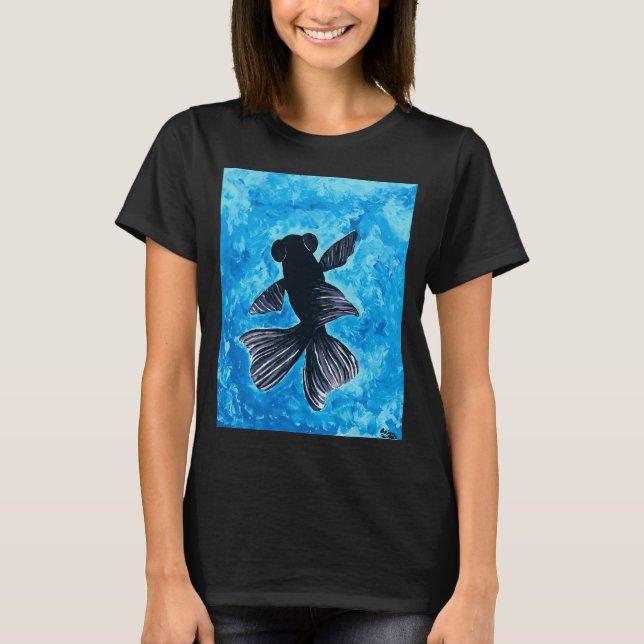 T-shirt Poisson rouge Black Moor (Devant)