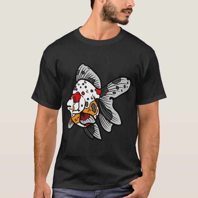 T-shirt Poisson rouge calico (Devant)