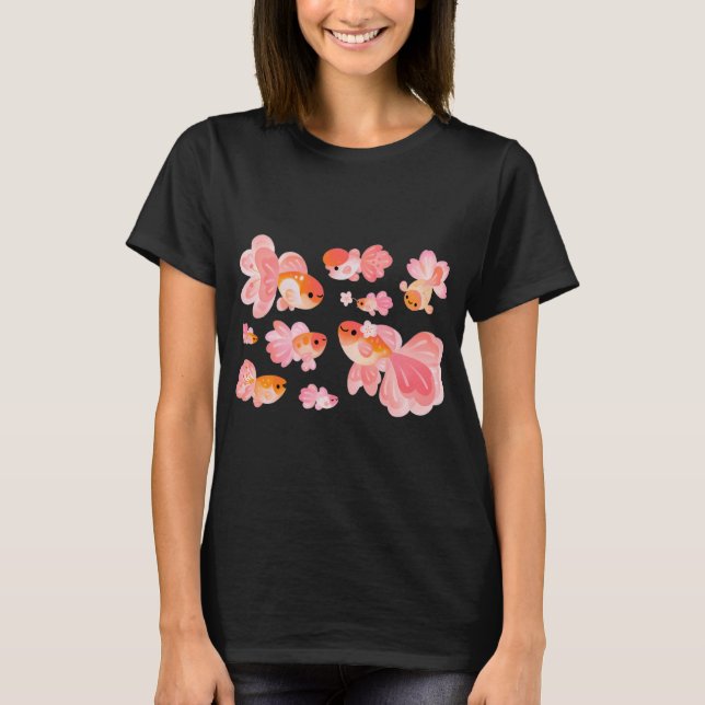 T-shirt Poisson rouge Cerisier en Fleur 2 (Devant)
