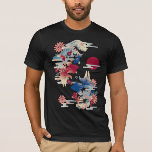 T-shirt Poisson rouge coloré