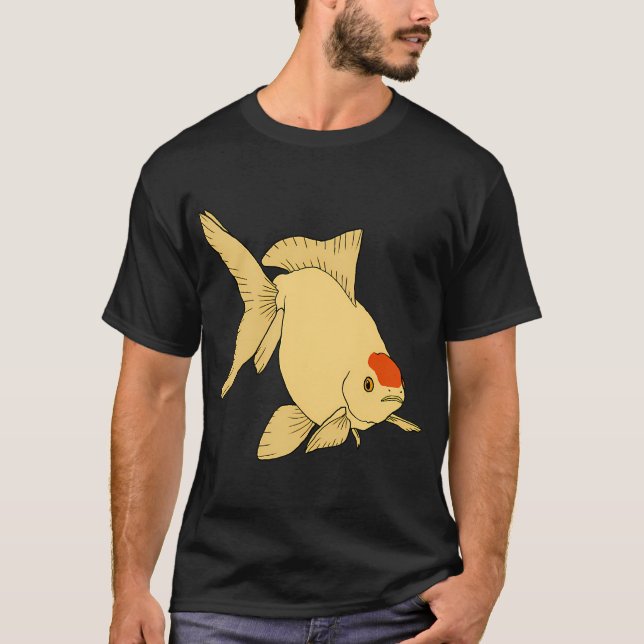 T-shirt Poisson rouge couronné rouge (Devant)