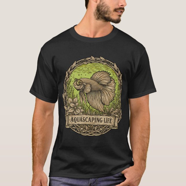 T-shirt Poisson rouge de Noël (Devant)