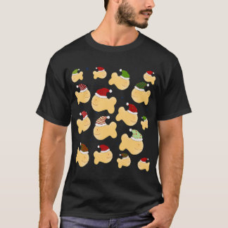 T-shirt Poisson rouge de vacances de Santa