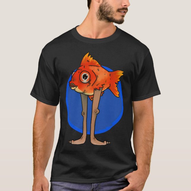 T-shirt Poisson rouge déambulant (Devant)