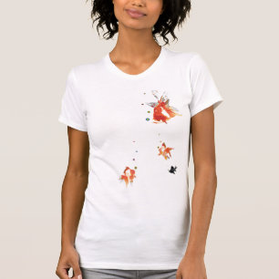 T-shirt Poisson rouge d'écoulement - rouge