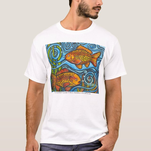 T-shirt "Poisson rouge deux " (Devant)