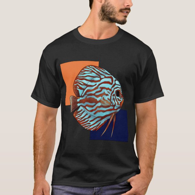 T-SHIRT POISSON ROUGE DISCUS (Devant)
