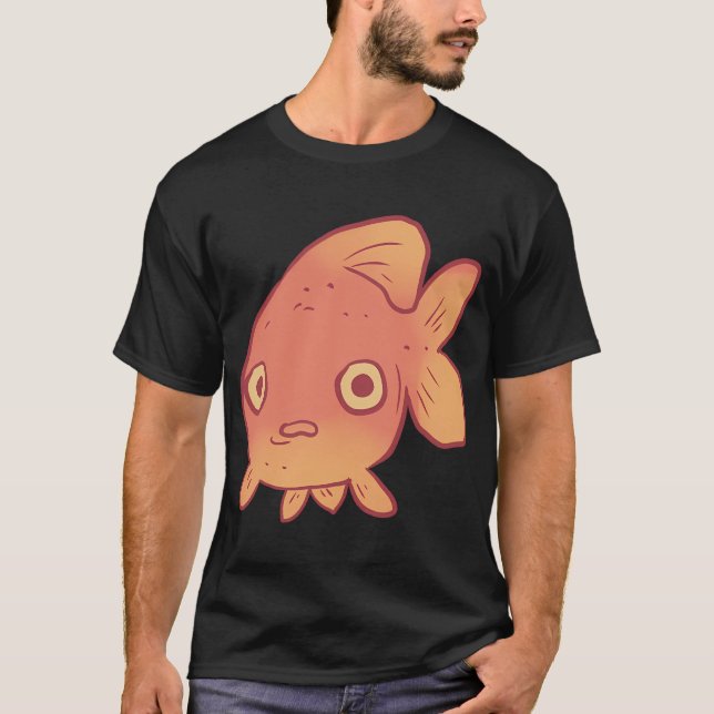T-shirt Poisson rouge drôle (Devant)