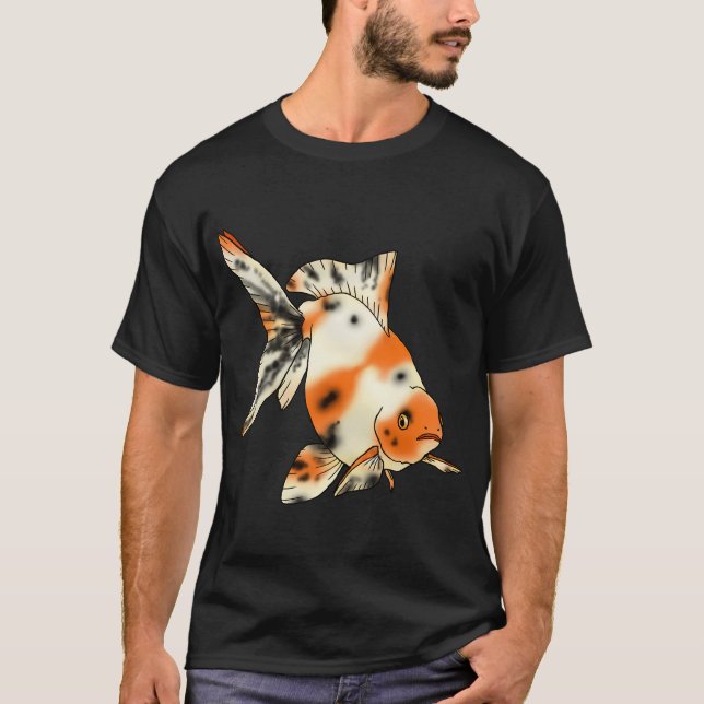 T-shirt Poisson rouge fantail calico (Devant)