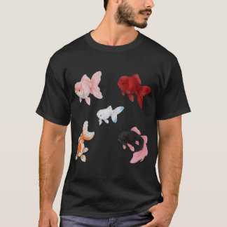 T-shirt Poisson rouge fantaisie rose