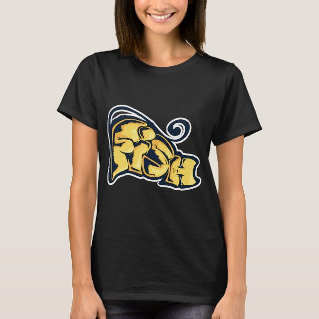 T-shirt poisson rouge hannya oni (Devant)
