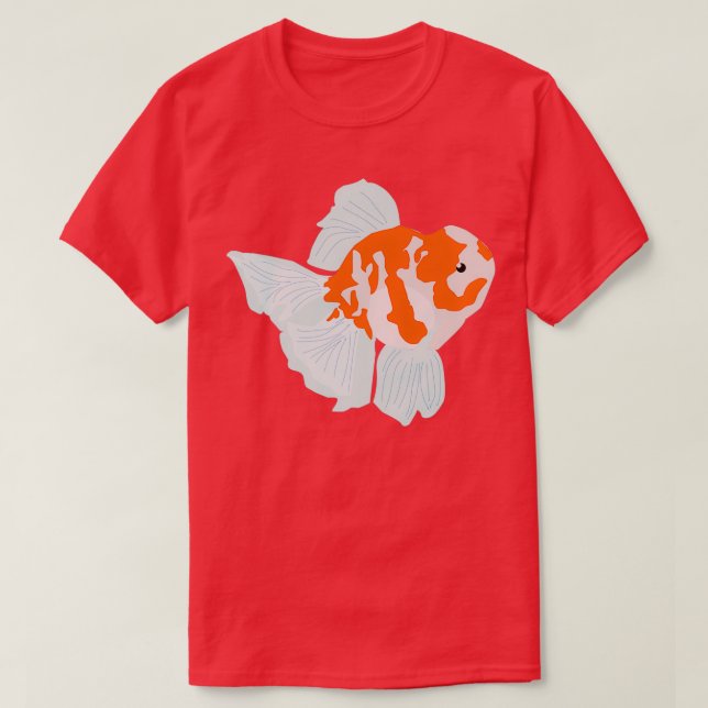 T-shirt Poisson rouge orange et blanc (Design devant)