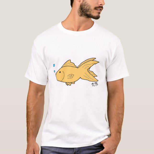 T-shirt Poisson rouge par nanomètre (Devant)