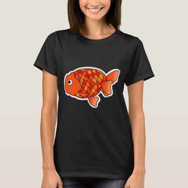 T-shirt Poisson rouge Ranchu (Devant)