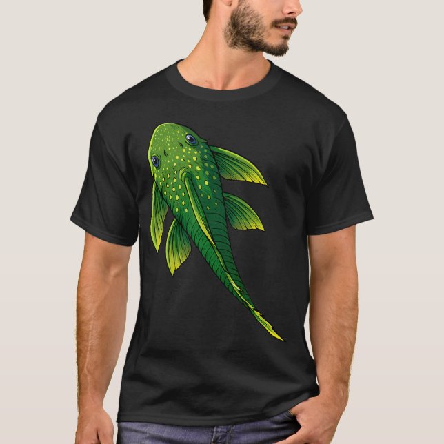 T-shirt Poisson rouge sur fond rouge (Devant)