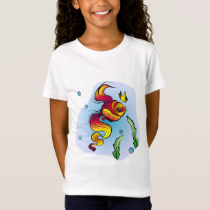 T-Shirt Poisson royal à couronne d'or
