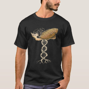 T-shirt Poisson Salé Poisson Pêcheurs Flatfish Halibut