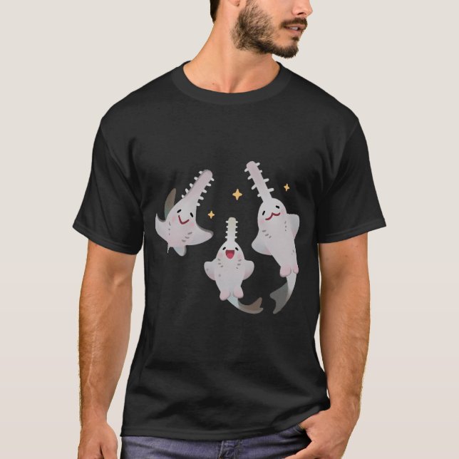 T-shirt Poisson-scie et Requin-scie (Devant)