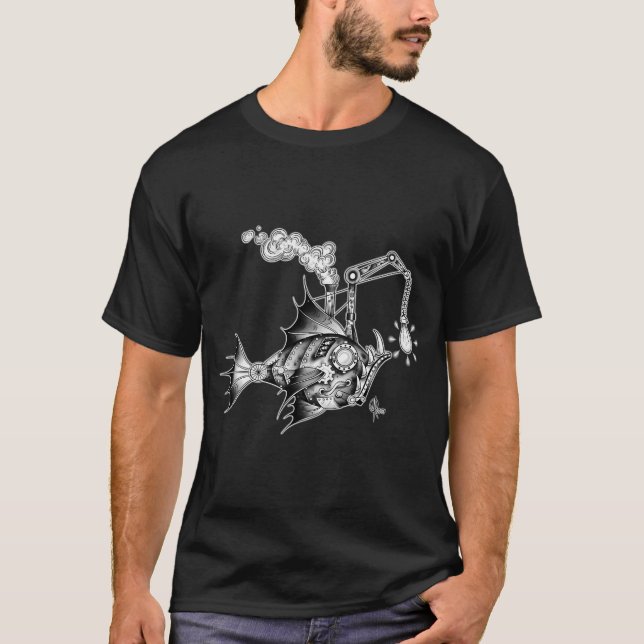T-shirt Poisson Steampunk (Devant)