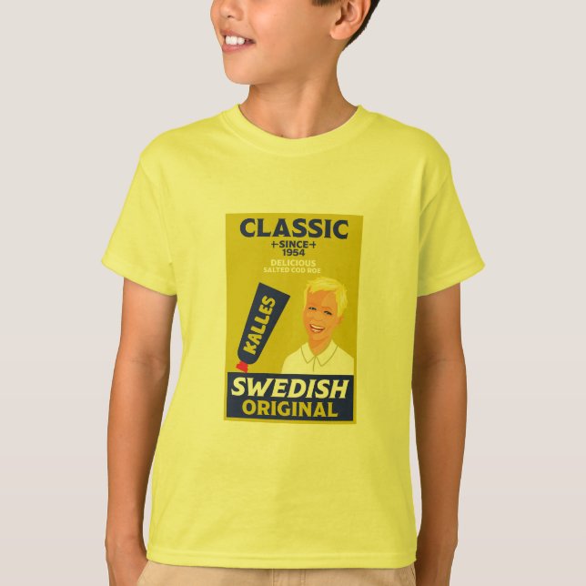 T-shirt Poisson suédois smörgåskaviar Kaviar (Devant)