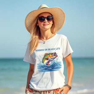 T-shirt Poisson sur la plage