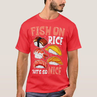 T-shirt Poisson sur riz Sushi