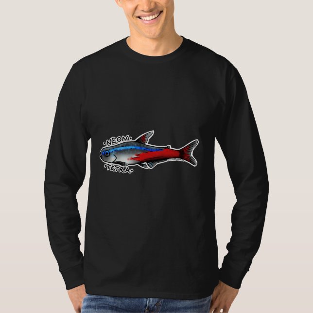 T-shirt Poisson Tetra néon (Devant)
