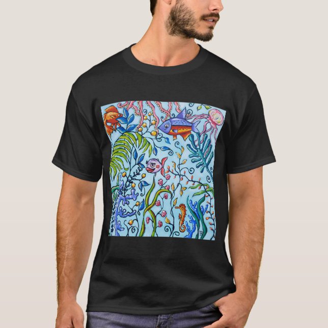 T-SHIRT POISSON TIGRE BARB (Devant)