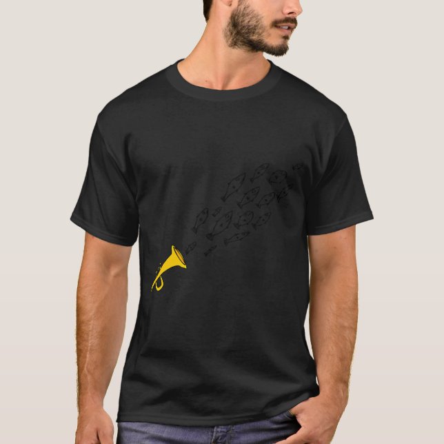 T-shirt poisson trompette (Devant)