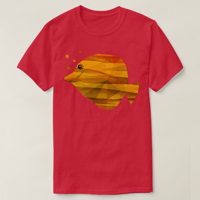T-shirt Poisson tropical géométrique (Design devant)
