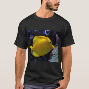T-shirt Poisson tropical tangue jaune