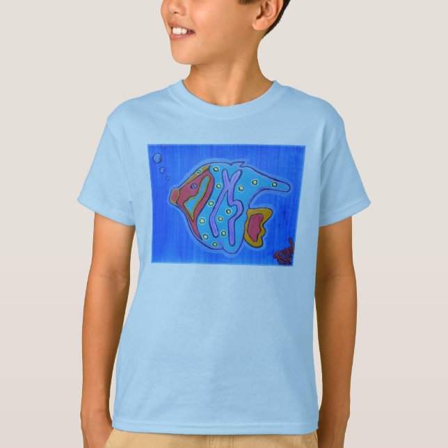 T-shirt Poisson tropical vibre (Devant)