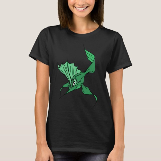 T-shirt Poisson Vert (Devant)