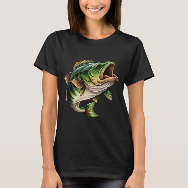 T-shirt poisson vert (Devant)