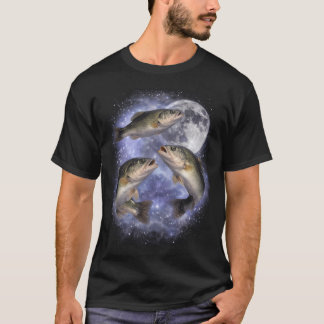 T-shirt Poisson Vintage Minuit Graphique 90s 90s Océan Fau