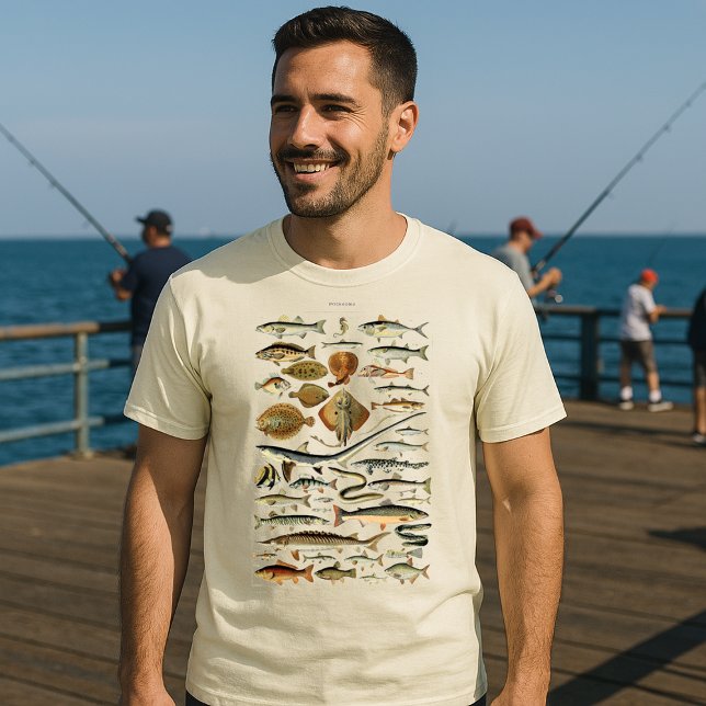 T-shirt Poisson vintage par Adolphe Millot (Créateur téléchargé)