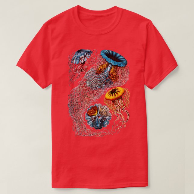T-shirt Poisson vintage par Ernst Haeckel 1 (Design devant)
